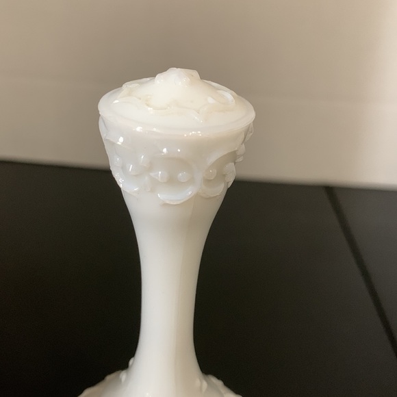 Fenton milk glass bell-clear rim on the bottom. - Picture 3 of 5
